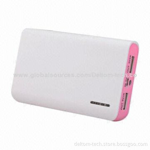 Portable Dual-USB Port Power Banks, Built-in 18650 Battery, Long Cycle Life